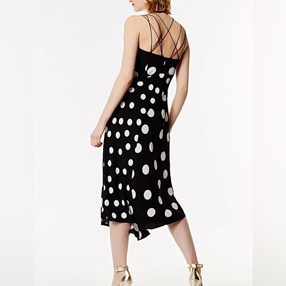 Karen Millen Polka Dot Midi Dress - Picture 2 of 11